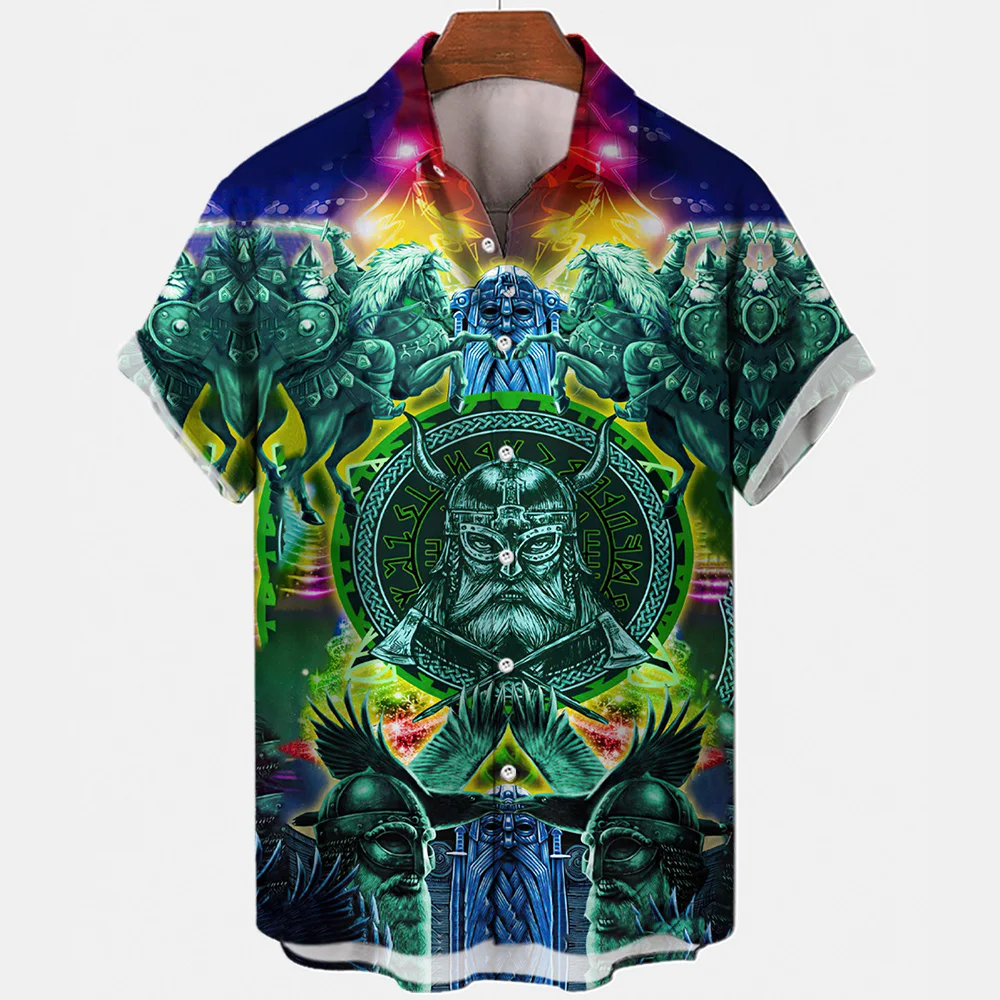 thumbnail image 1 of Camisetas de verano para hombre con la bandera de Estados Unidos y la Estatua de la Libertad, camisa hawaiana de gran tamaño con estampado 3D, ropa para hombre, camisetas con solapa, 1 of 5
