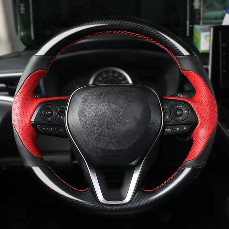 

Non-Slip Suede Car Steering Wheel Cover For Toyota Avalon Camry Crown 2018-2019 RAV4 2019 Corolla 2018-2020 Car Accessories