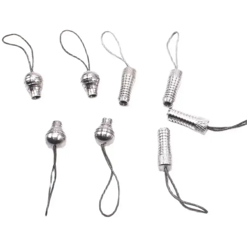 Key Chain Clip 10pcs Aluminum Alloy Round Fish Dart Tail M4 Universal Threaded Dart Tail Outdoor Fishing Accessories Outdoor Tools