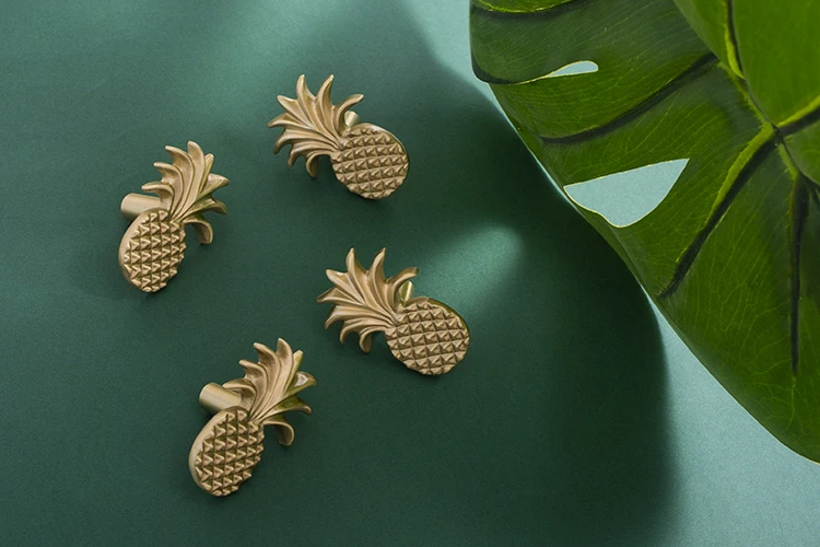 Description Picture 4 of itemKEDLO European Luxury Pineapple Solid Brass Knob Kitchen Cabinet Furniture Hardware Cute Children's Room Drawer Pull Handle