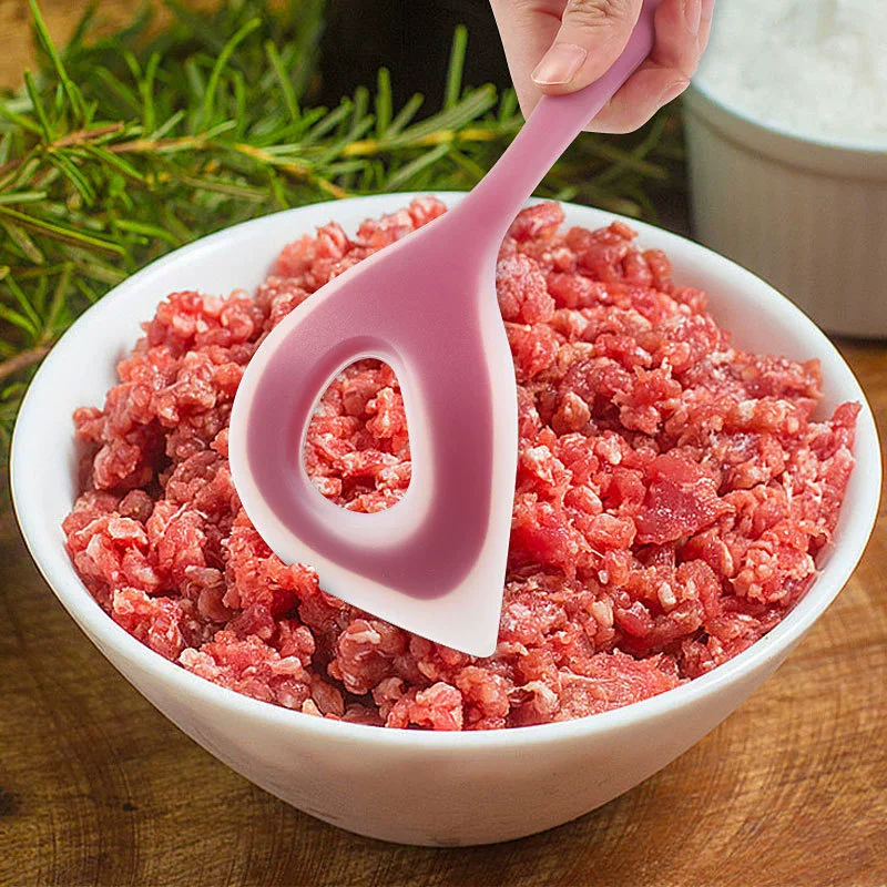 1pc Creative Silicone Meatball Maker Tool Durable Fish Ball Spoon Meatball Press Spoon Manual Meatball Scoop