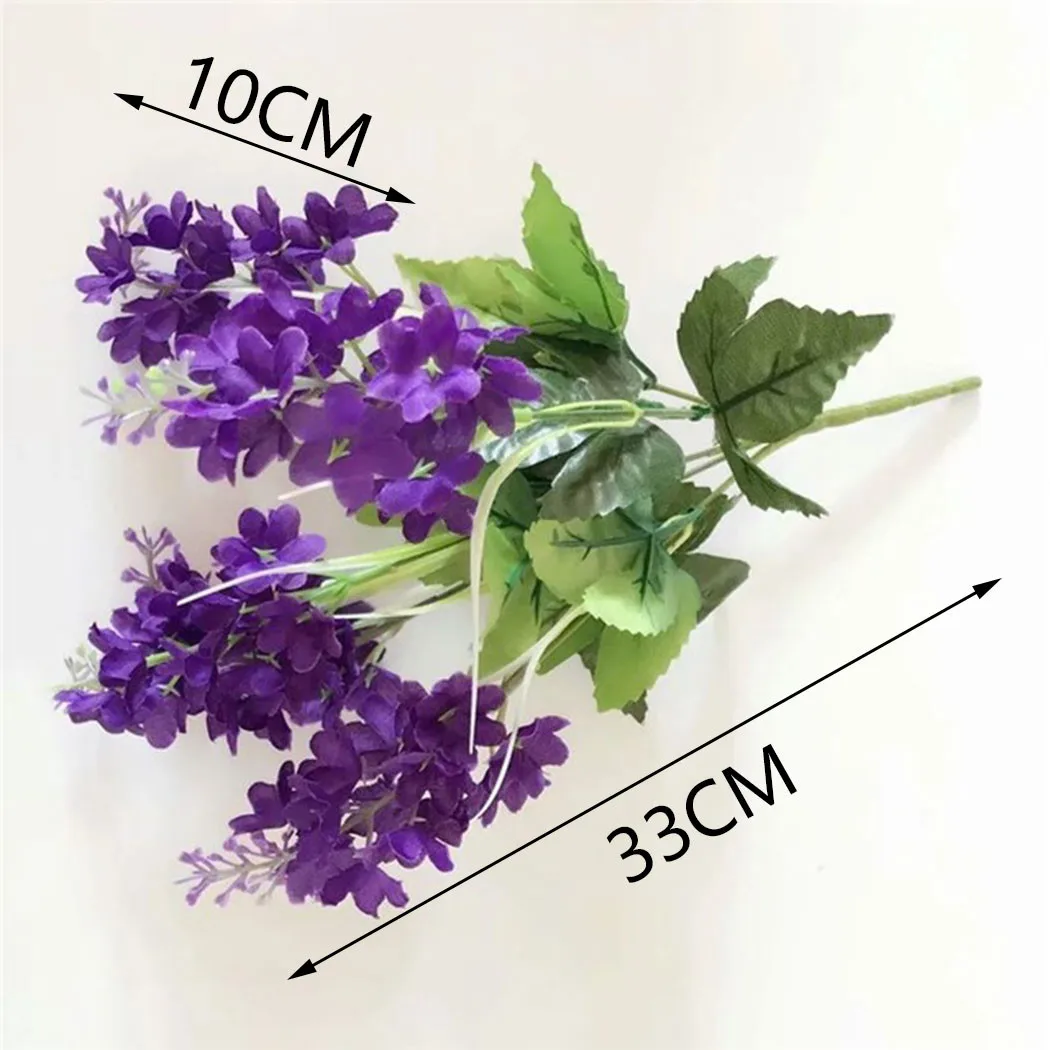 1 Stück künstlicher Blumenstrauß, 5 Köpfe Hyazinthe, 33 cm, Lila, Weiß, Rosa, Gelb-Kunststoff, für Büro, Party, Hochzeiten, Heimdekoration – Detail 7