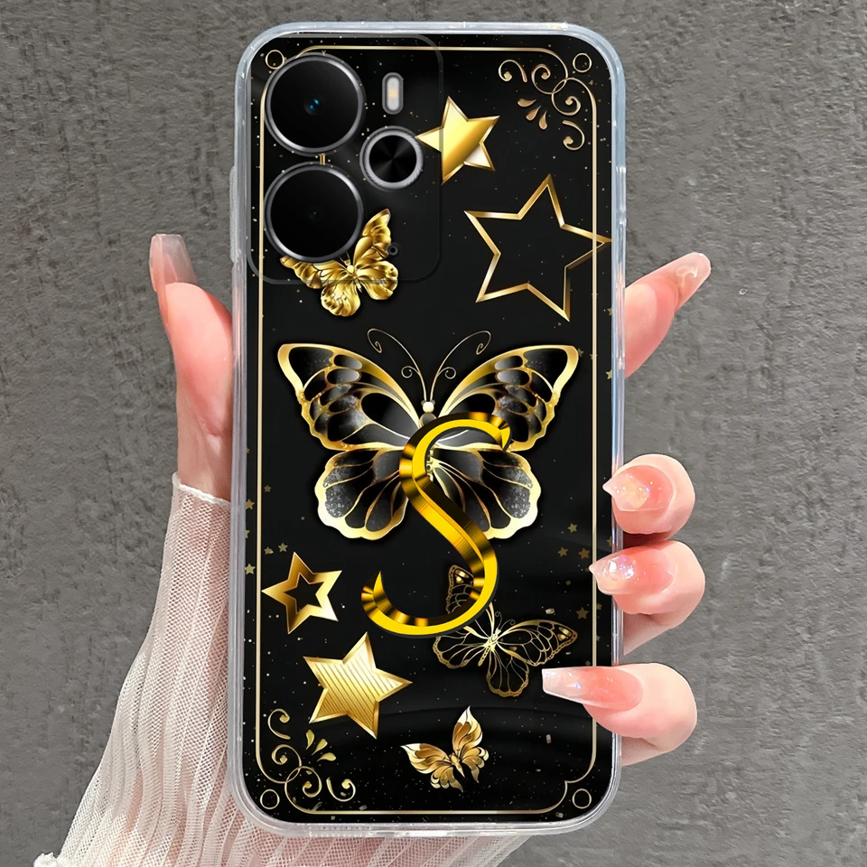 Sparkling Butterfly Shockproof Non-slip Transparent Phone Case Housing