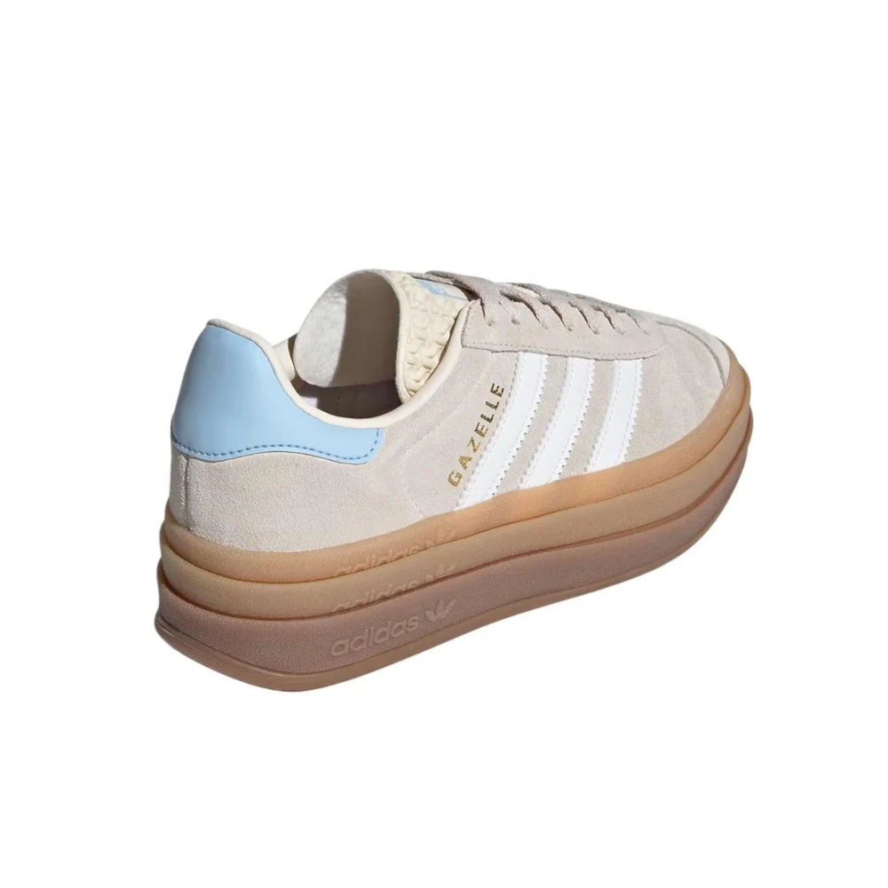 adidas gazelle silver green womens ADIDAS W Gazelle Bold 'Trace Brown' Platform JQ6436