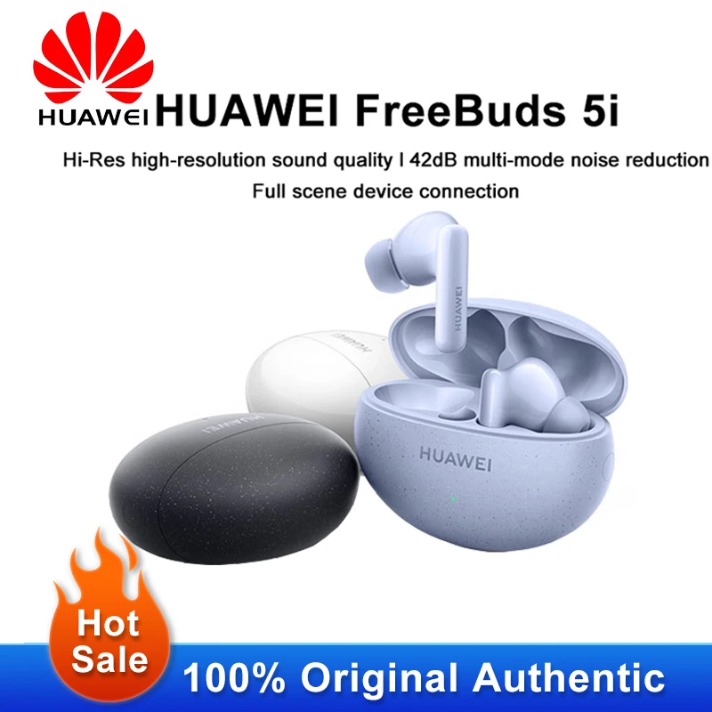 

Новые оригинальные беспроводные наушники HUAWEI FreeBuds 5i FreeBuds 5i 10 мм динамический блок ANC 42 дБ высокое разрешение качество звука