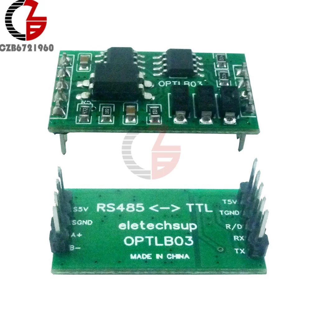 

Изолированный модуль связи с защитой от перенапряжения, постоянный ток 5 В, RS485 в TTL 232 UART для PLC MCU FPGA для Arduino