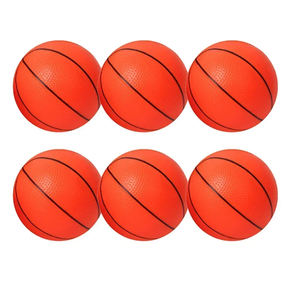 Inflatable Basketball Pool Toys 6pcs 10cm Mini Children Inflatable Basketballs Indoor Outdoor Sports Toy Parent-child Games