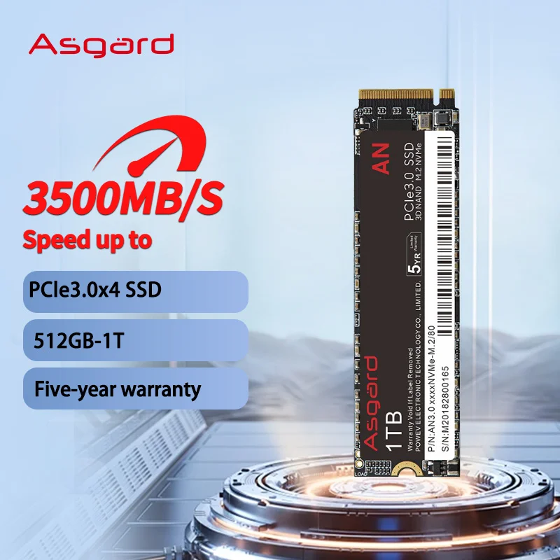 Asgard M2 SSD NVMe 1tb 512GB SSD 2280 SSD Internal