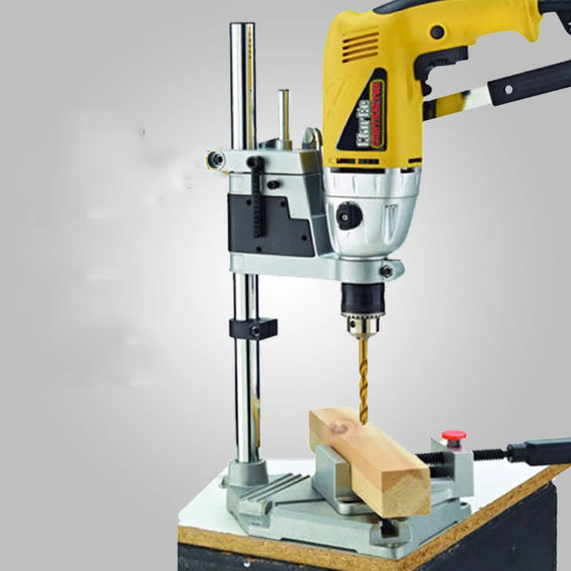 Drill Press Stand For Hand Electric Drill Adjustable Universal Bench Clamp Drill Press Workstation Stand Workbench Repair Tool tbk 805 dismountable cleaning dust free working room bench table foldable workbench for broken phone lcd repair refurbishing