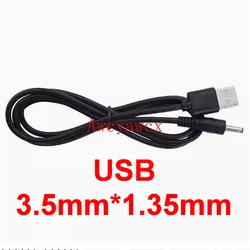 Universal USB A to DC Power Adapter Cable - Multi - Size Connector Charger Cord (3.5mm - 1.35mm)