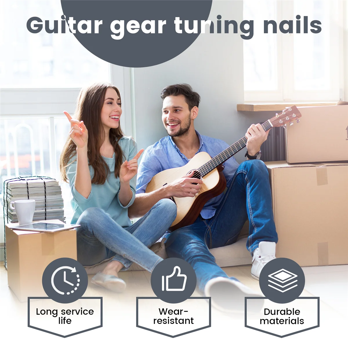 Guitar Tuning Pegs Guitar Tuning Pegs Electric Bass Tuner Peg Guitar Open Gear Tuning Pegs Machine Heads for Fender Jazz Bass Silver 4Pcs