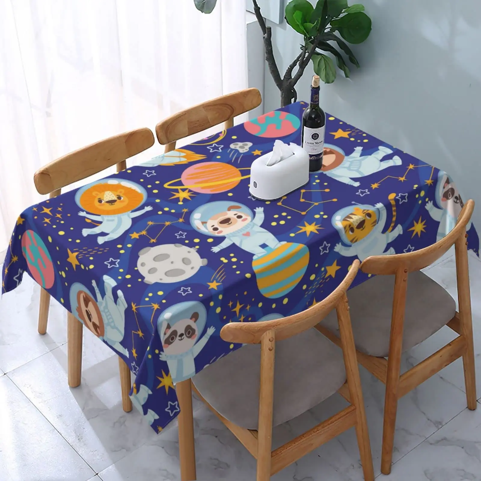 

AFHYZY Table Cloth Rectangle Table Waterproof Tablecloth Picnic Table Cover 54x 72 Inch Washable Camping Tablecloth Polyester