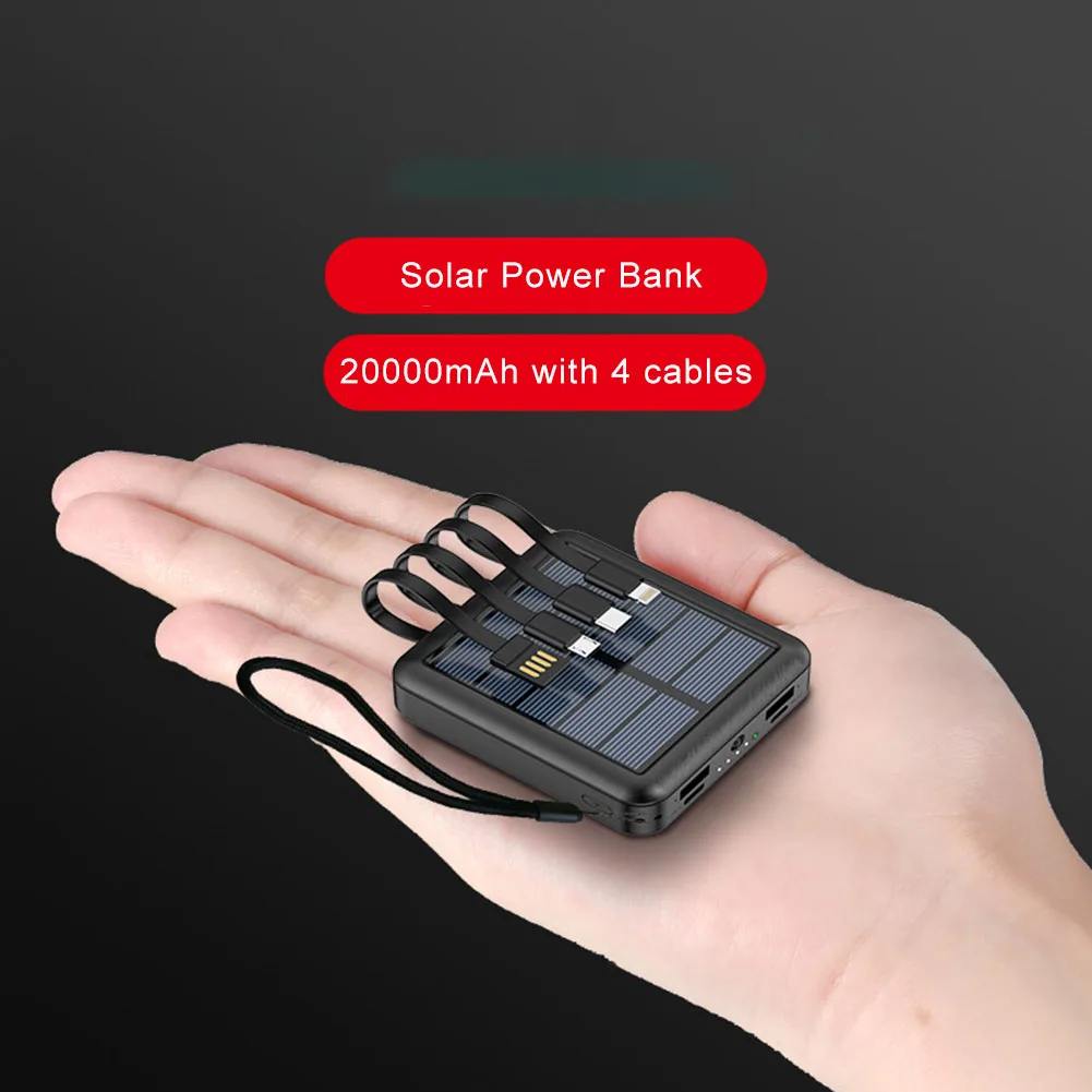 Solar Power Bank 10000/20000mAh Mini Lade Handy Externe Batterie Schnelle  Heizung Weste Jacke Elektrische Heizung Ausrüstung - AliExpress