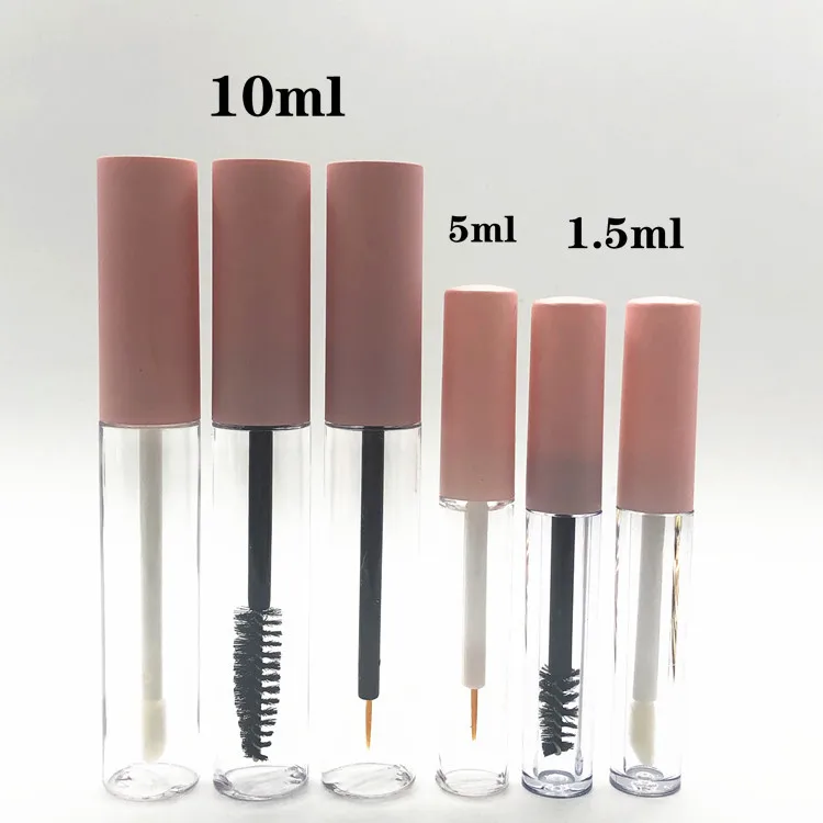 

Pink Eyelash Growth Liquid Empty Tube 1.5ML Glue Bottle Lip Gloss Tube Lip Glaze Sub-Bottle Refillable Bottles Eyeliner bottle