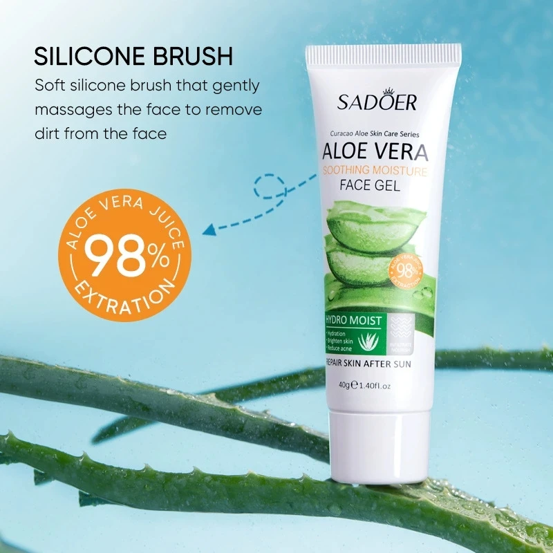 SADOER Aloe Vera Face Gel Anti Acne Whitening Hydrating Anti-aging Moisturizing Facial Cream Face Skin Care Cosmetics