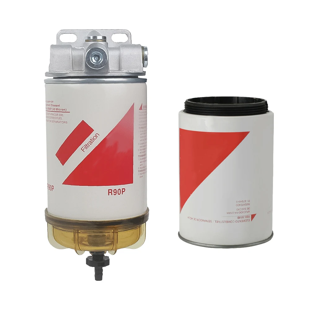 Conjunto de Filtros de Água de Combustível R90p30 Micron 20450423fs19551bf1390 para Racor Parker