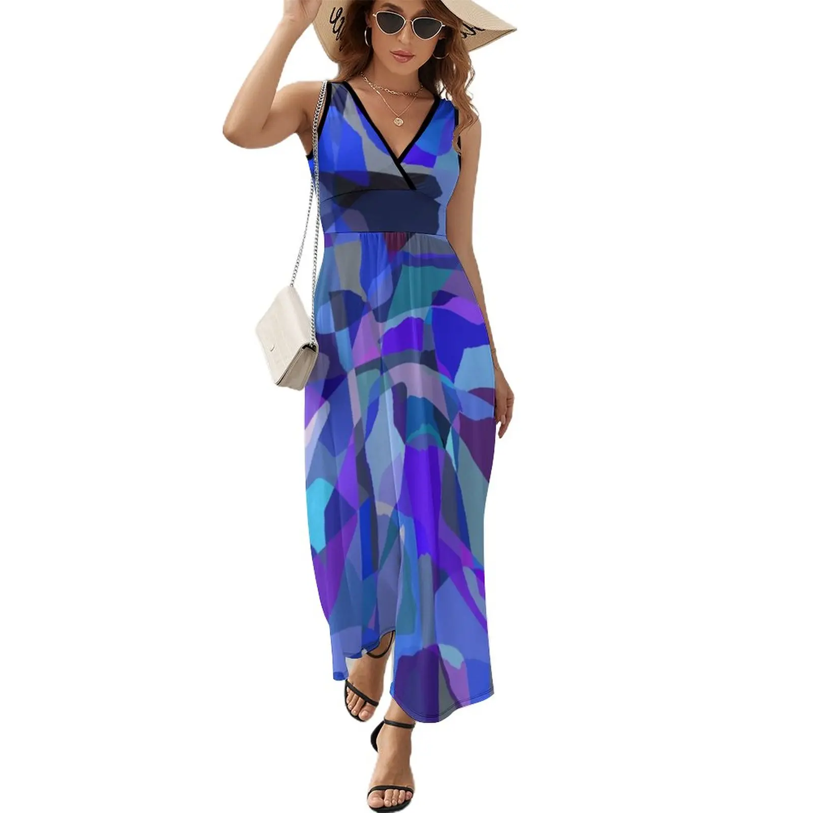 

Matisse Blue Sleeveless Dress Dress woman Aesthetic clothing Female dress