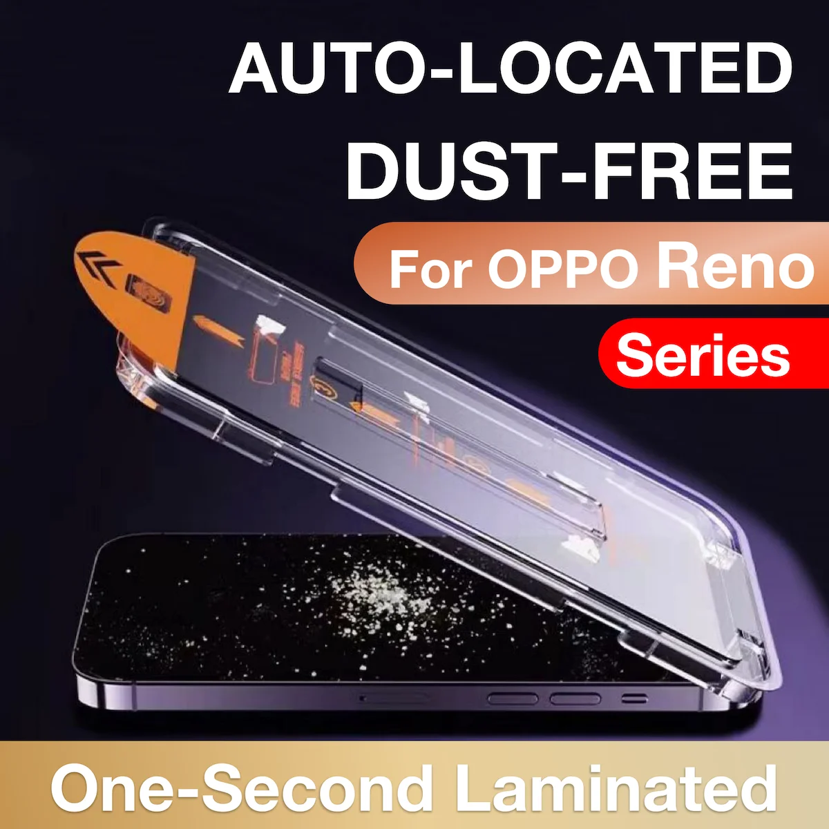 Tempered Glass Screen Protector with Easy Install and Auto-Dust Removal Kit
