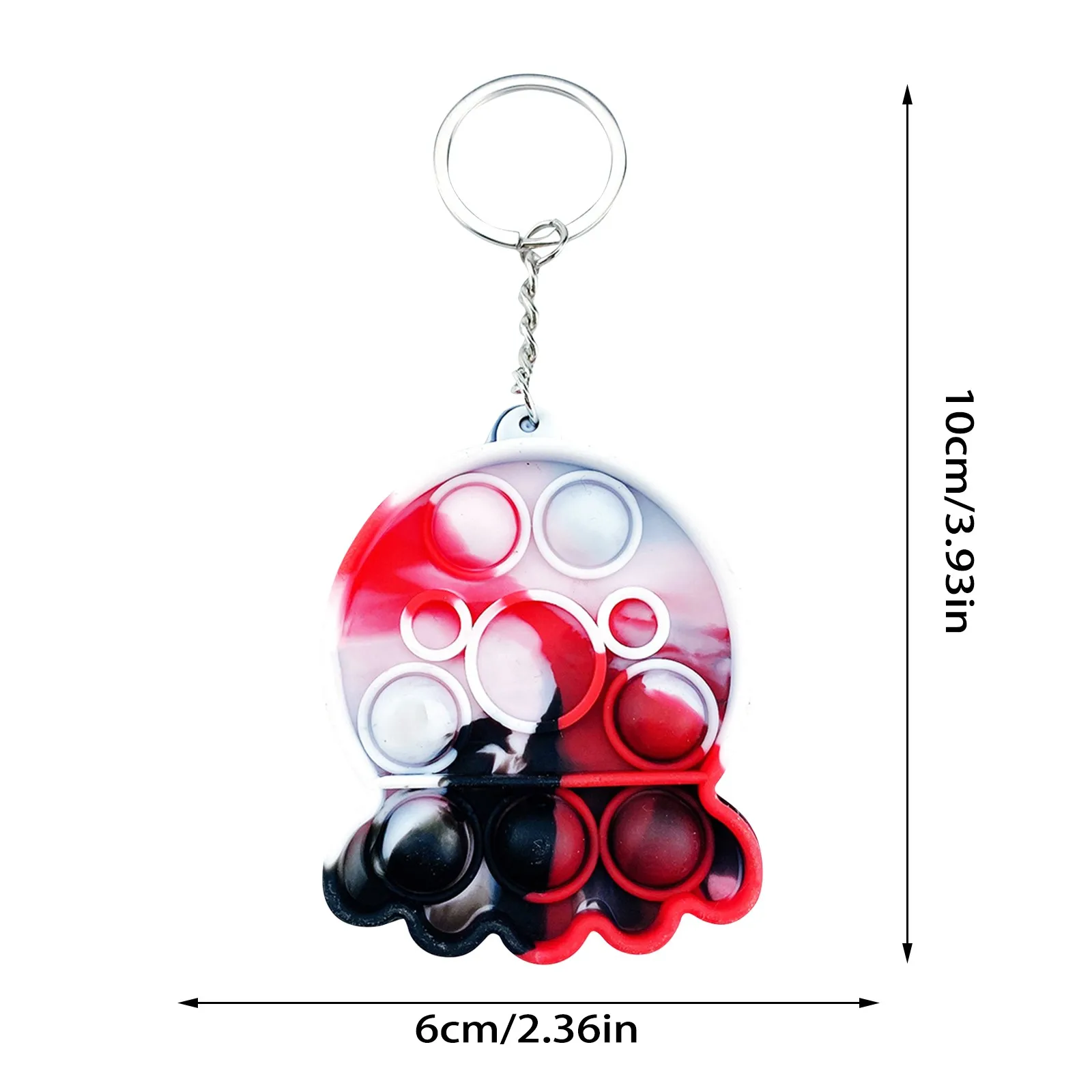 Mini Pops Simple Dimple Keychain Its Push Bubble Anxiety Sensory Fidget Toy Anti Stress Relief For Autism Adults Key Chain Toys squishy mesh ball Squeeze Toys