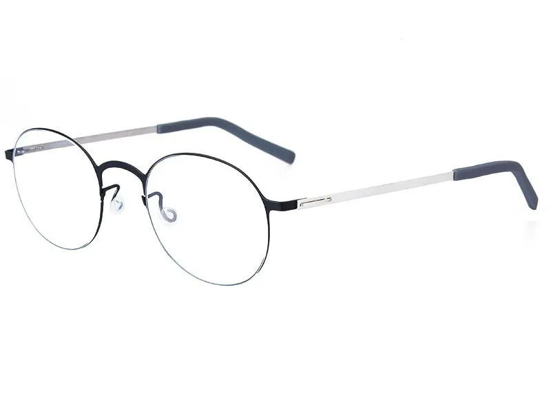 Männer Ultraleicht Kleine Runde Brille Rahmen Mode Einfache Frauen Schmale Gesicht Brillen Keine Schraube Leichte Brillen Brillen – Detail 14