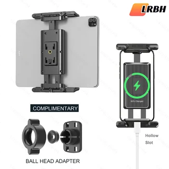 Accessori per treppiede porta tablet per telefono cellulare iPad Fissatore a clip universale Riprese portatili orizzontali e verticali
