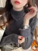 Sweater For Women Winter Thicken Turtleneck Slim Knit Pullover New Warm Plush Velvet Lined Knitwear Jumper Tops Casual Poleras 4