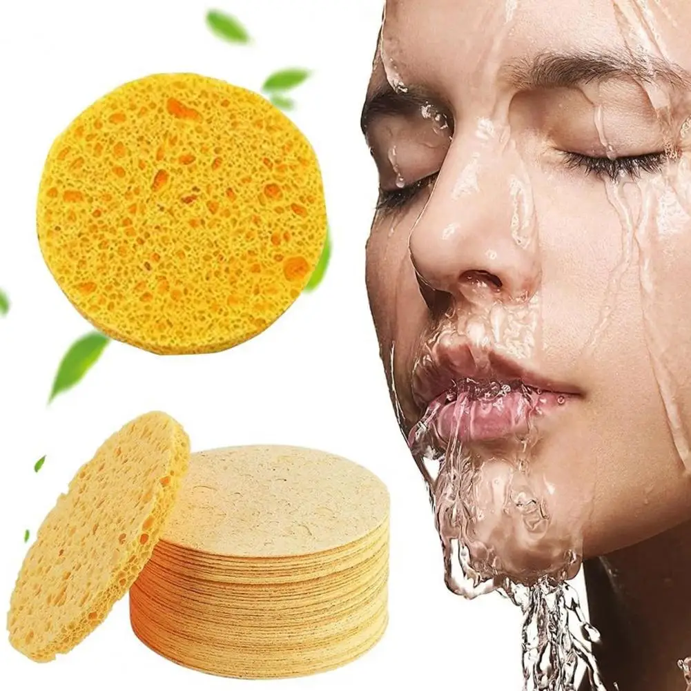 Curcumina Spugna Per La Cura Della Pelle Curcuma Kojic Kit Spugna Per Il Viso Per Pori Rimozione Del Trucco Esfoliante 30 Pezzi Riutilizzabile Rotondo