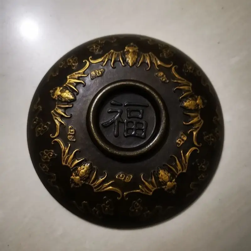 Bai Fu Bai Shou Pan 청동 도자기 컬렉션, 순 구리 점선 골드 플레이트 컬렉션, 가정 가구, 시장 장식