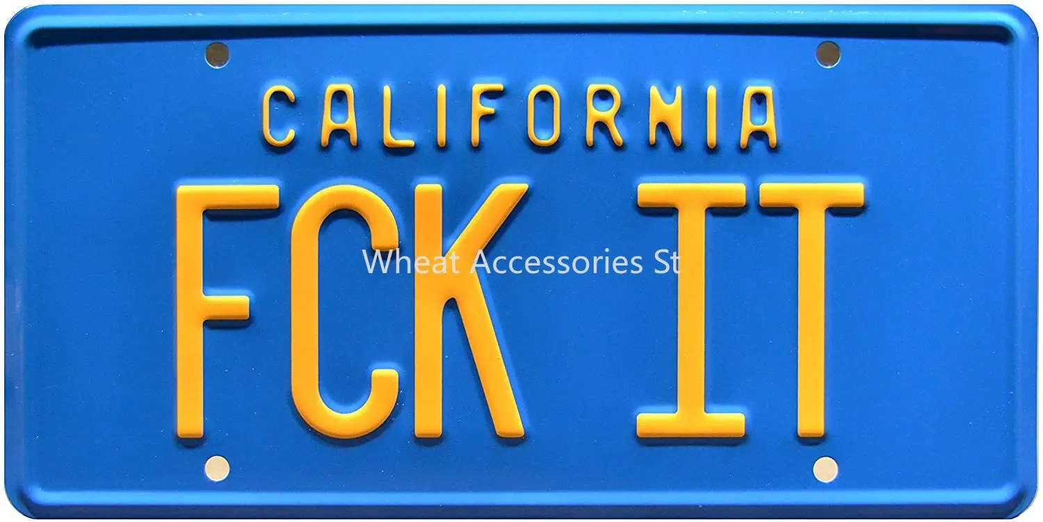 

Celebrity Machines Friday | Metal Stamped License Plate