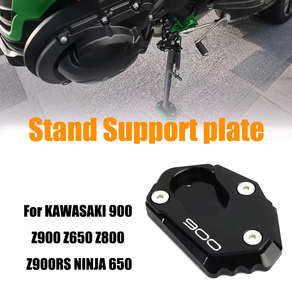 CNC Motorcycle Kickstand Foot Enlarger Side Extension Pad Stand Support Plate