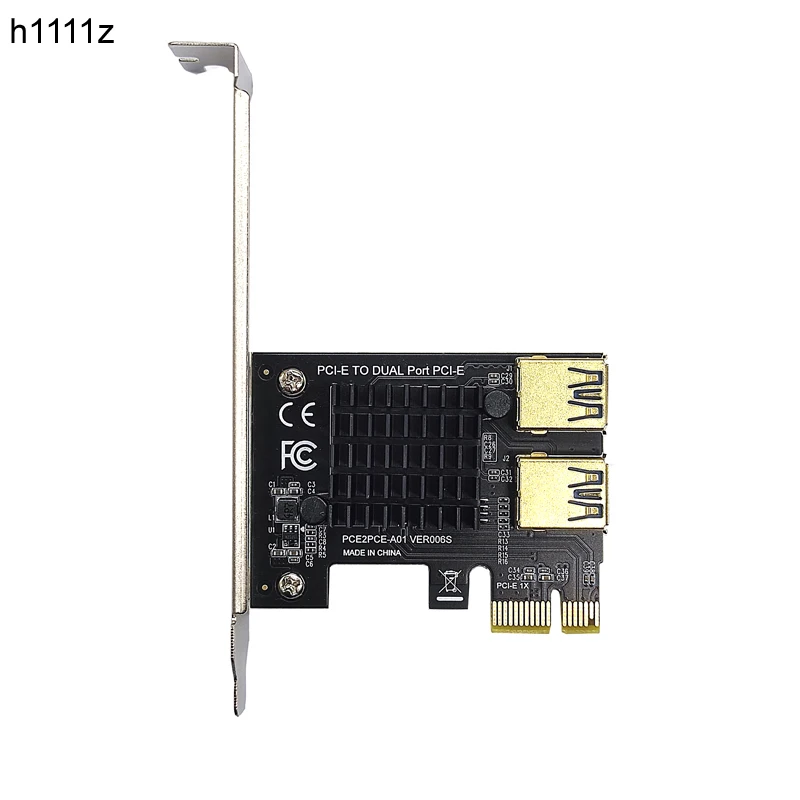 

PCIE PCI-E PCI Экспресс Райзер-карта 1x до 16x1 до 2 USB 3,0 слот усилитель концентратор адаптер Райзер для устройства майнинга биткоинов BTC