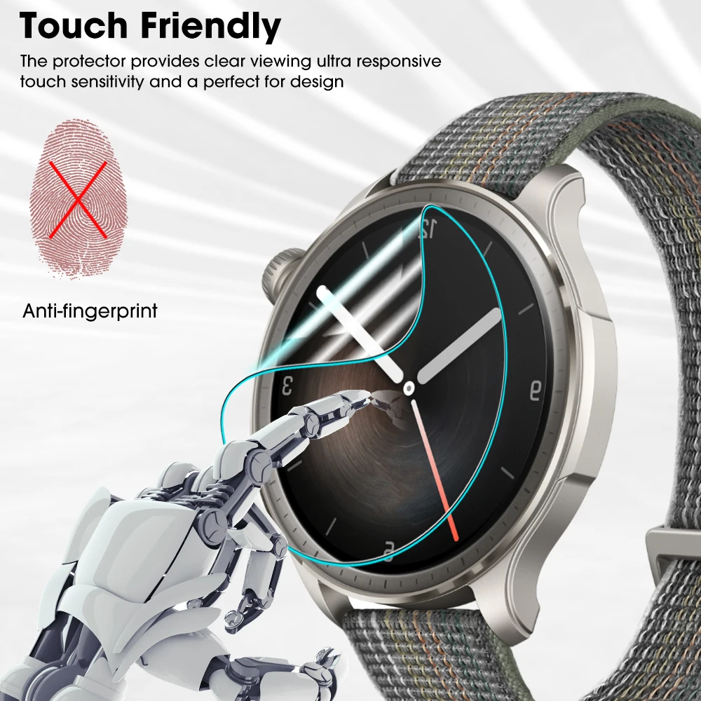 Película de hidrogel TPU suave para reloj inteligente Amazfit Balance, Protector de pantalla antiarañazos, cubierta no de vidrio templado, 1-10 piezas