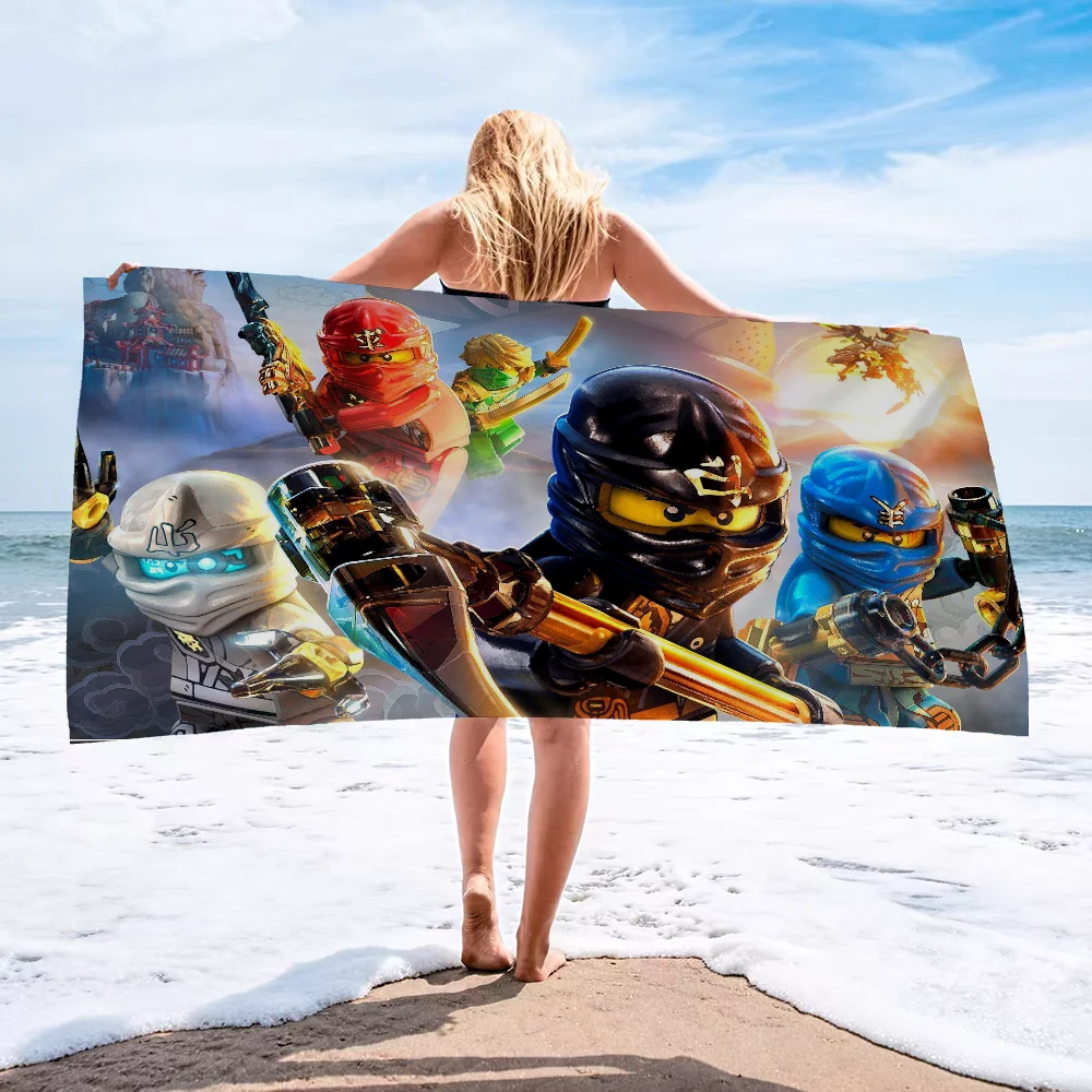 N-Ninjagoes Warriors Big Microfiber Beach Towels Quick Dry Towel Sand Beach Towels Pool Towel For Travel Swim Pool Yoga 5