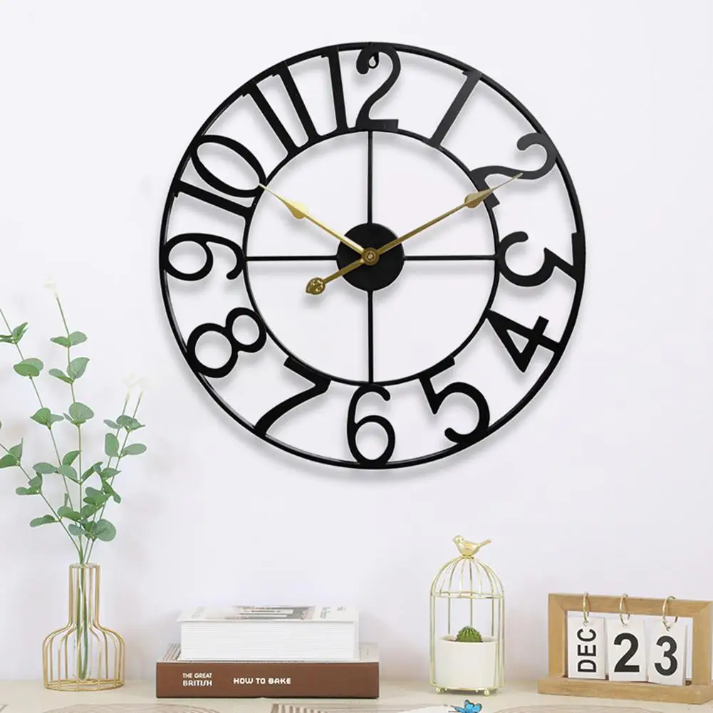 

Wall Clock For Living Room Decor Silent Battery Operated Wall Clocks With Arabic Numeral For Bedroom Kitchen Patio Home Decor