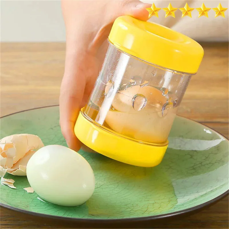 Boiled Eggs Peeler And Cracker Boiled Egg Shell Peeler Stripper Shake And Peel Peeling Kitchen Tool Egg Opener Tool egg shell opener