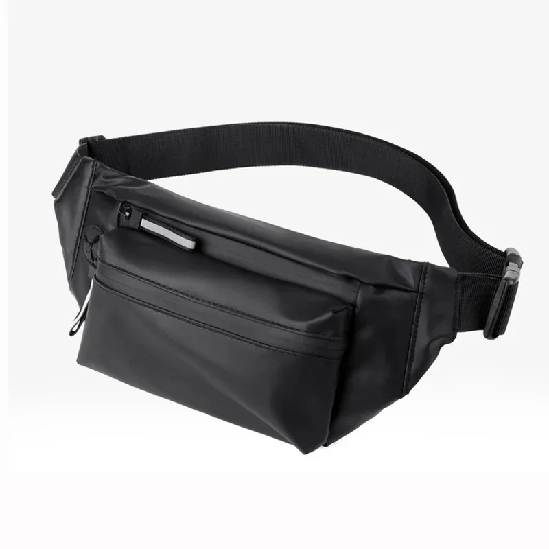 

Men Fanny Hip Waist Belt Bag Purse Waterproof Nylon Travel Multi-Pocket Fashion Male Money Pouch Sling Chest Pack Bum Bags