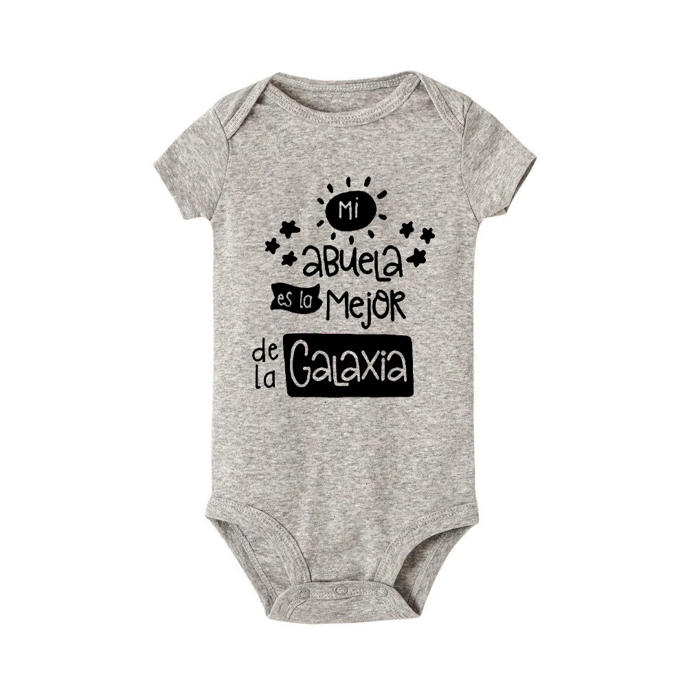 My Grandmother Is The Best In The Words Baby Bodysuit Newborn Boy Girl Clothes Mothers Day Infant Outfit Baby Announcement Gift 3