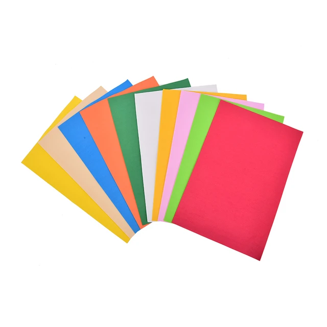 10Pcs DIY Foam Sheets A4 Handmade Paper Fun Funky Hand Craft