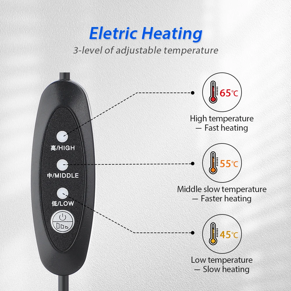 Electric Infrared Heating Neck Cervical Traction Collar Spine Support Hot Compression Tractor Stretching Brace