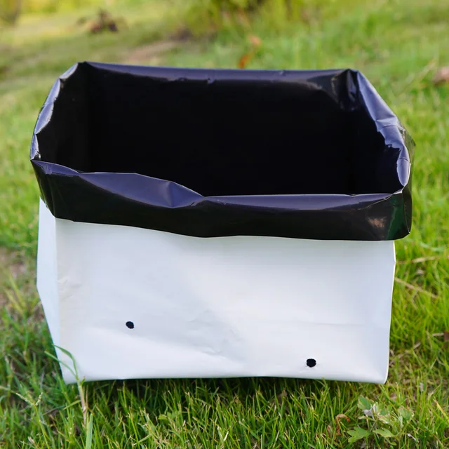 Kerti Pe Ültetési Táska Gyümölcs Zöldségek Virág Eper Termesztése Edény Konténer Ültetvényes Tasak Farm Kertészet Termesztési Táskák - Image 5