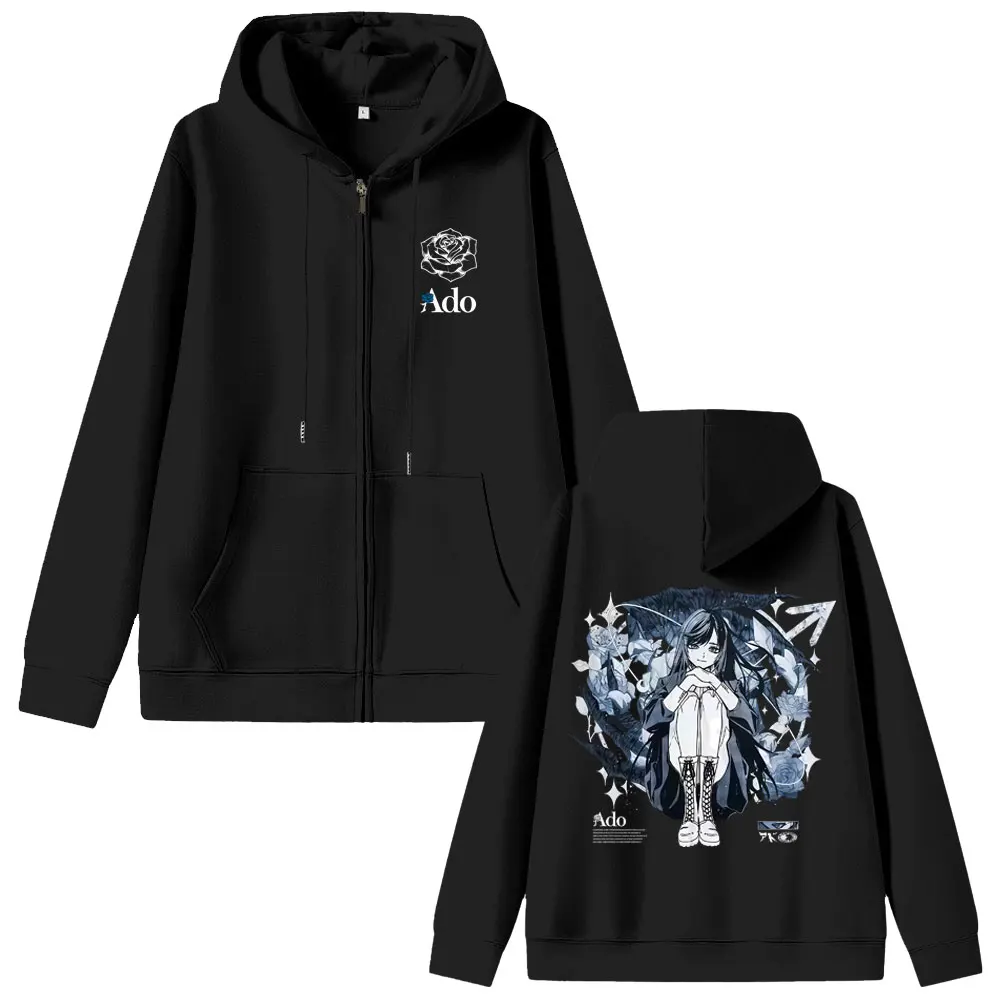 Ado World Tour 2025 Hibana Zipper Hoodie Men Women Fashion