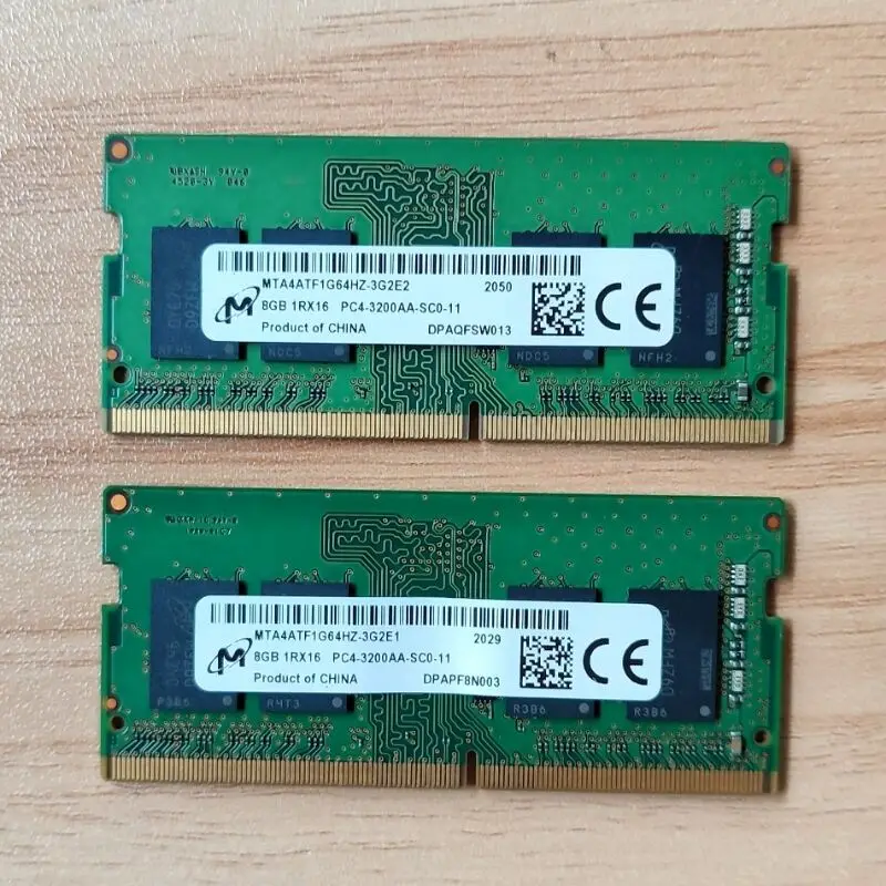 Memória do Micron-ddr4 Ram 8gb 3200mhz Pc43200aa-sc011 Sodimm 1.2v 1rx16 Portátil