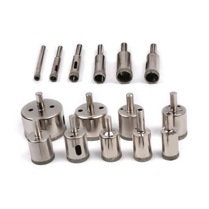 

15Pieces Diamond Hole Saw Drill Bit Extractor Remover Tools for Glass Porcelain Ceramic Stone Drill Bits