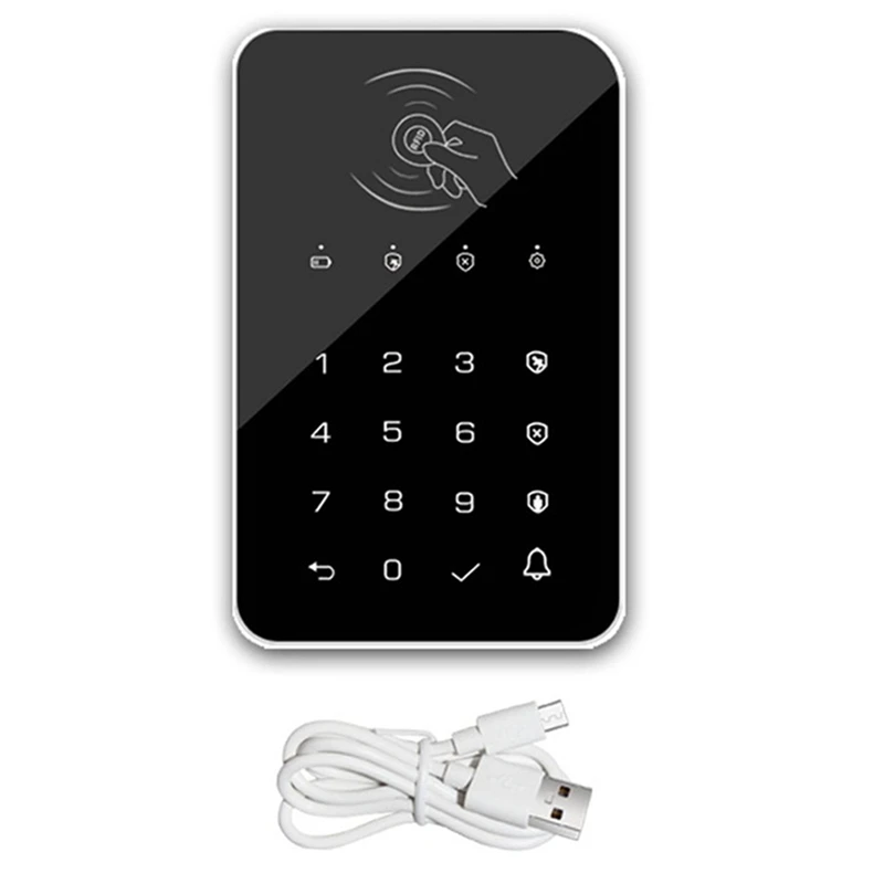 

Беспроводная клавиатура, сенсорная панель, дверной звонок, кнопка для G50 / G30 / PG103/W2B, Wi-Fi, GSM, сигнализация, RFID-карта, перезаряжаемая