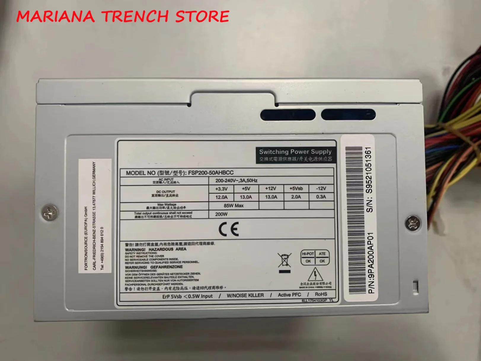 

FSP200-50AHBCC for FSP Medical / Industrial Level of Switching Power Supply