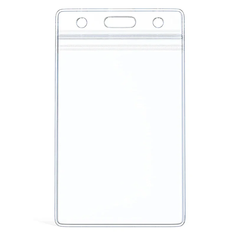 10Pcs/set Transparent Plastic ID Card Bag Badge Holder