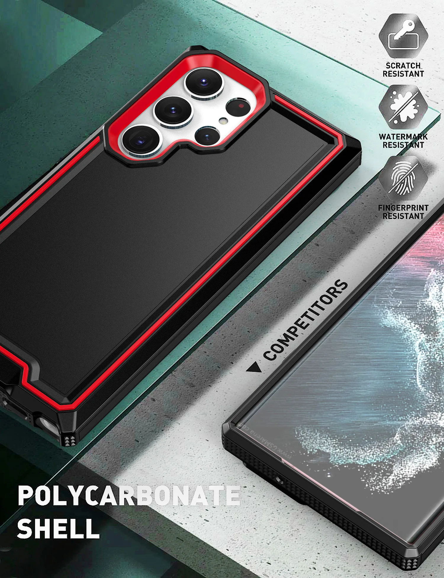 

Shockproof Ultra-thin Mobile Case For Samsung Galaxy S22 23 Ultra 21 20 FE Plus A12 22 33 73 52 53 Heavy Rugged Drop Cover Case