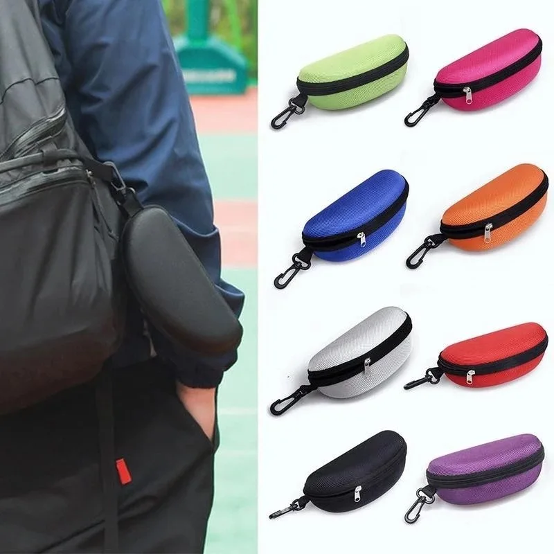 

Unisex Travel Portable EVA Zipper with Hook Eyeglasses Case Glasses Storage Box Men Women Sunglasses Reading Protector Cover