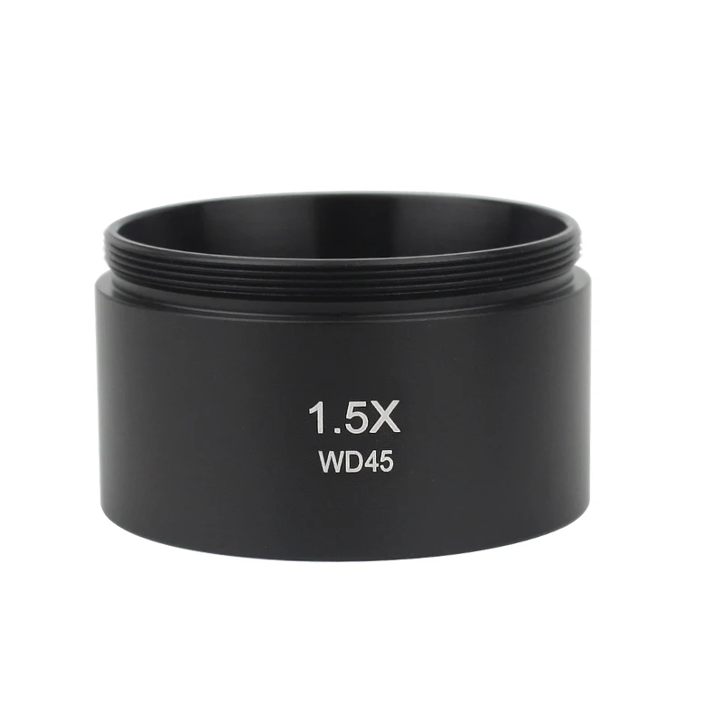 Microscope Objective Lens WD165 0.3X 0.5X 0.7X 1X 1.5X 2.0X Auxiliary Barlow Objective Lens Thread M48mm For Zoom Stereo Binocular Trinocular Microscope