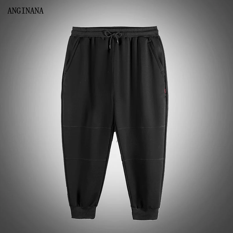 Plus size 15xl 200kg large men's Plush pants big size 8xl 9xl 10xl 12xl autumn and winter loose black elastic pants 58 60 62 6